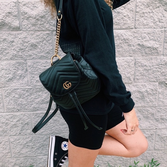 ❌SOLD❌🖤Gucci Marmont Mini Backpack🖤 - Picture 12 of 14